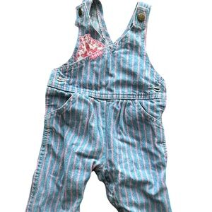 80’s 90s Vintage Oshkosh B’gosh Overalls Size 6-9M Vestbak RARE Denim Overalls